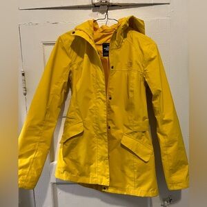 North Face Rain Coat - Yellow - Barely worn - Size Small